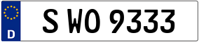 Trailer License Plate